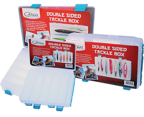 Double sided tackle boxes from Catch Fishing - Fish like a pro