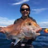 Naomi with solid Kabura snapper