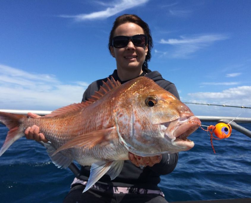 Naomi with solid Kabura snapper
