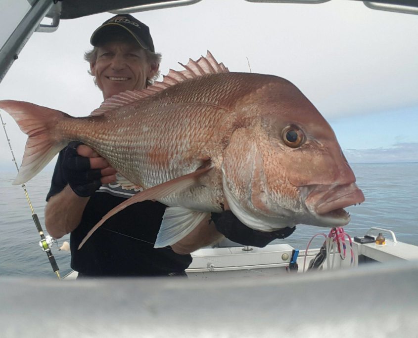Grant Bittle with Squidwings snapper